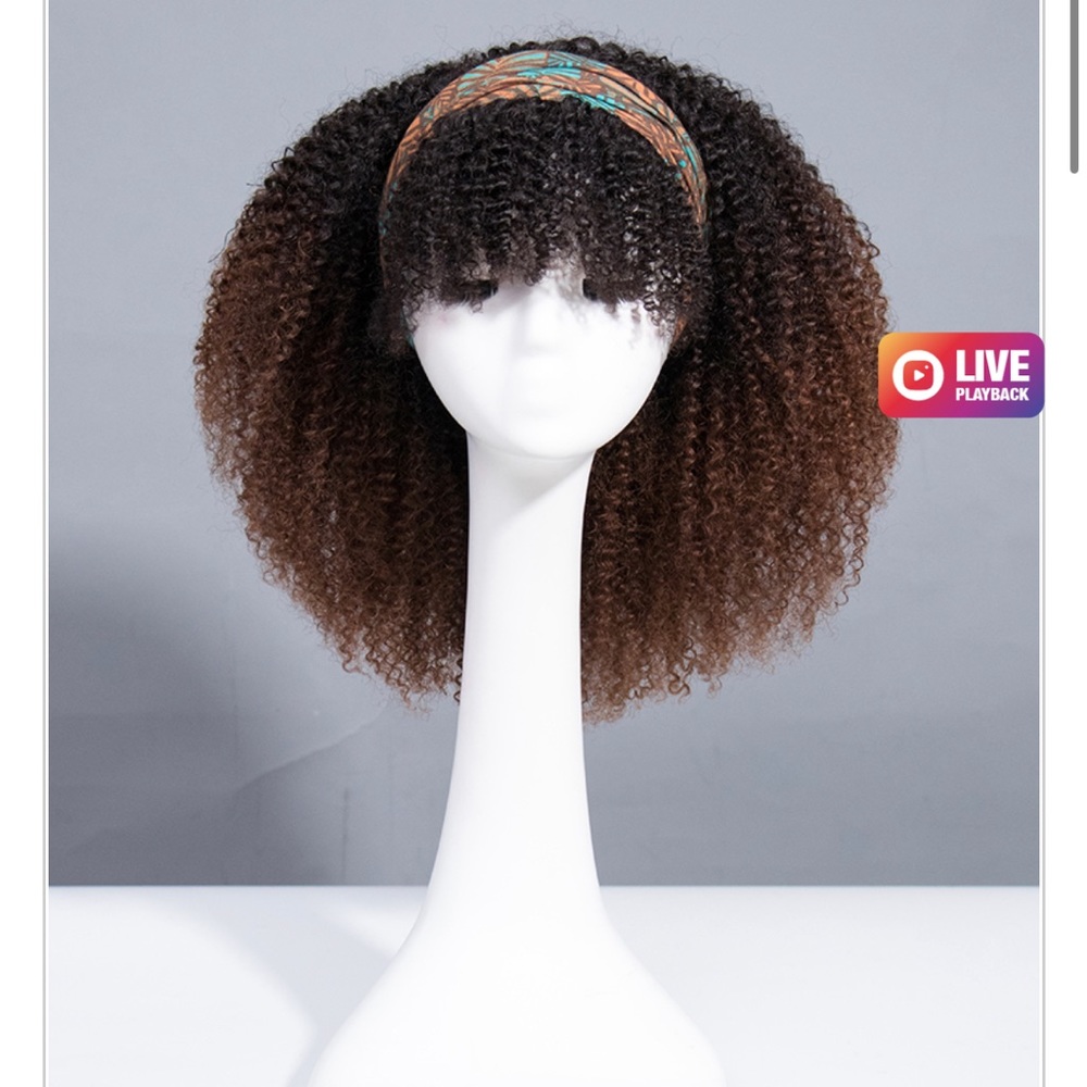 HERGIVEN HAIR | Brown your coils ends headband wig| HBWIG19